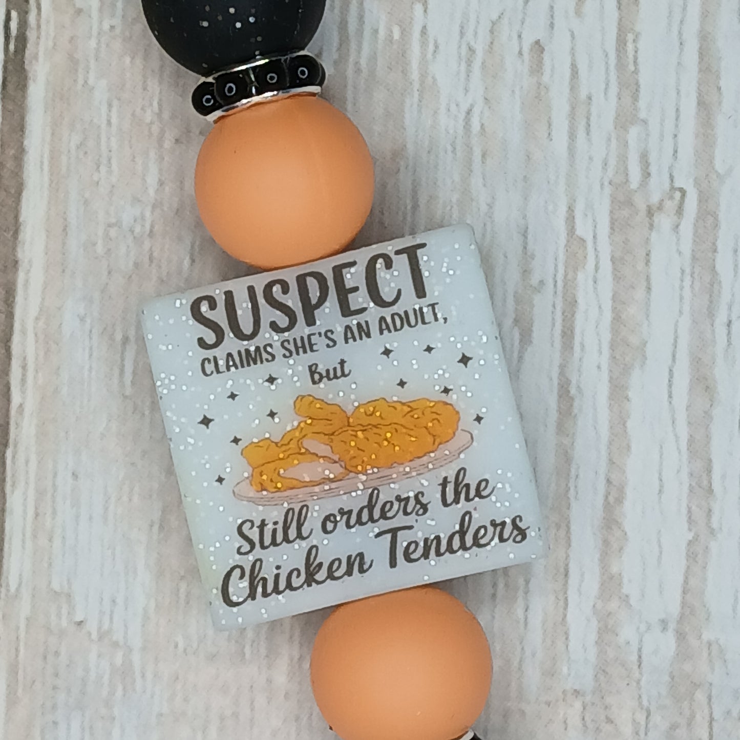 E-Reader/Phone Strap - Suspect Claims She's An Adult - Chicken Tenders (Interchangeable)