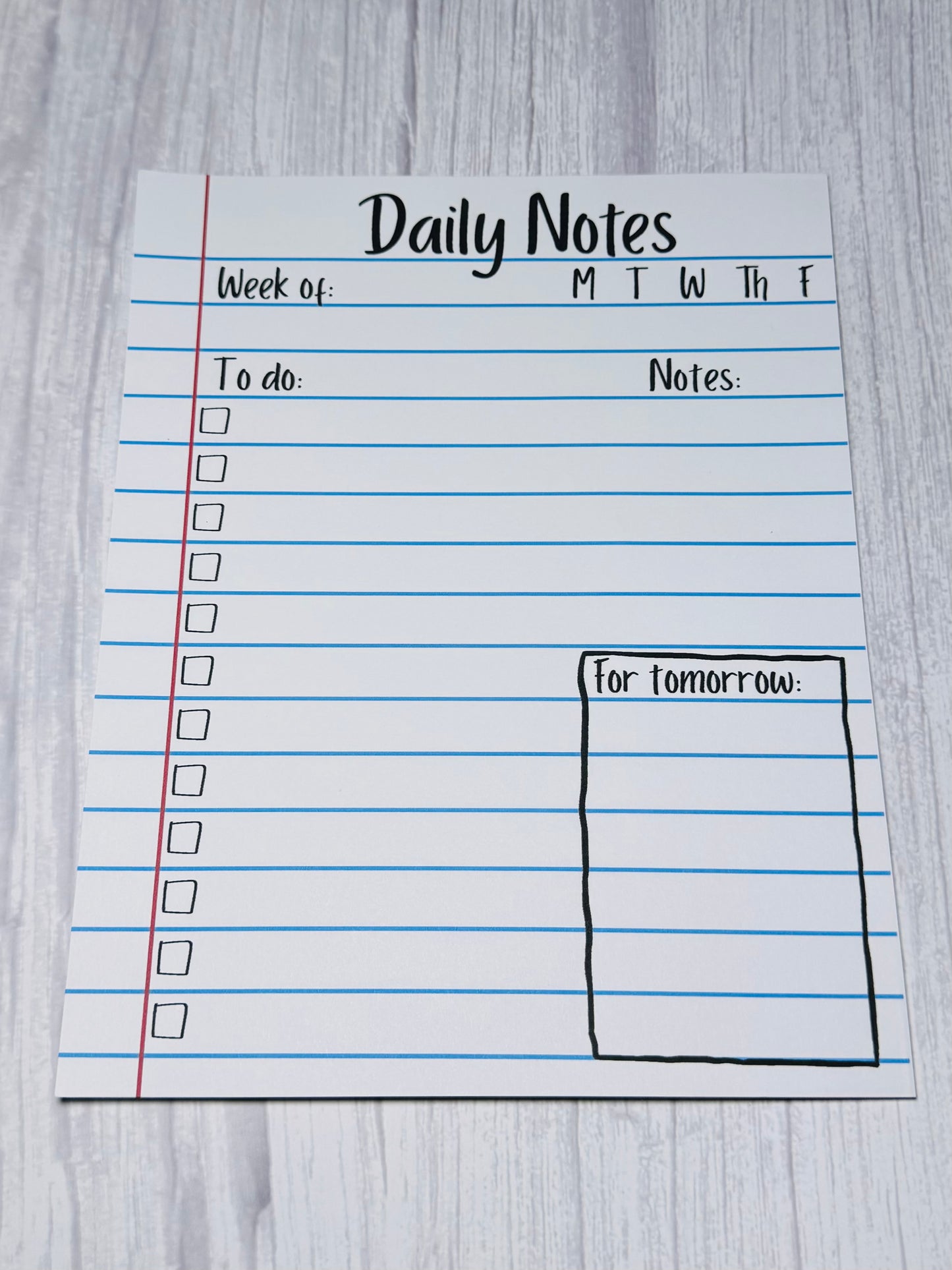 Daily Notes Notepad | To-Do List & Planner Pad