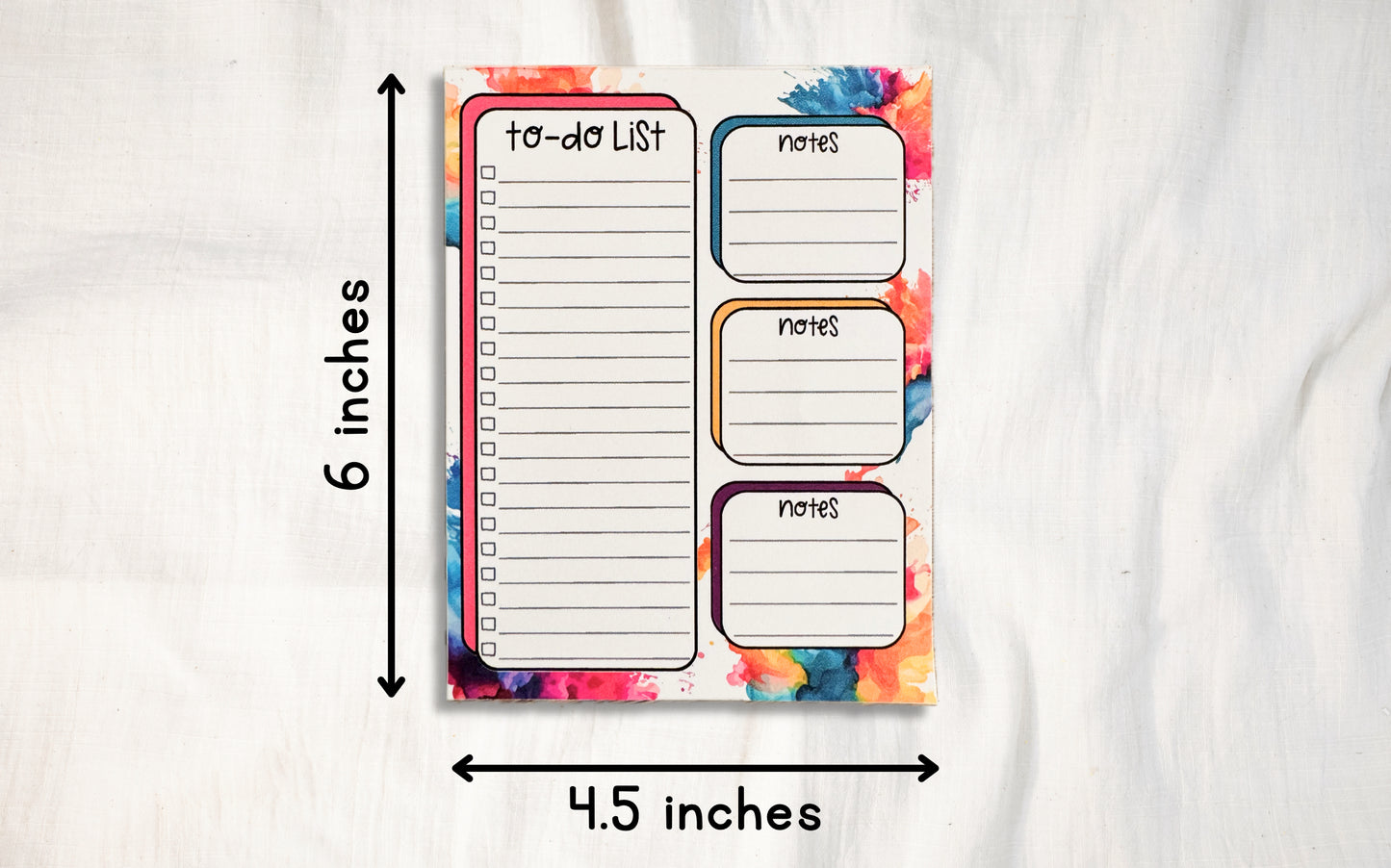 Watercolor To-Do List/Notes