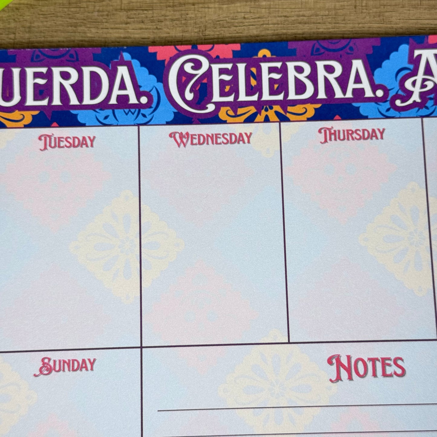Dia de Muertos Large Tear-Away Notepad