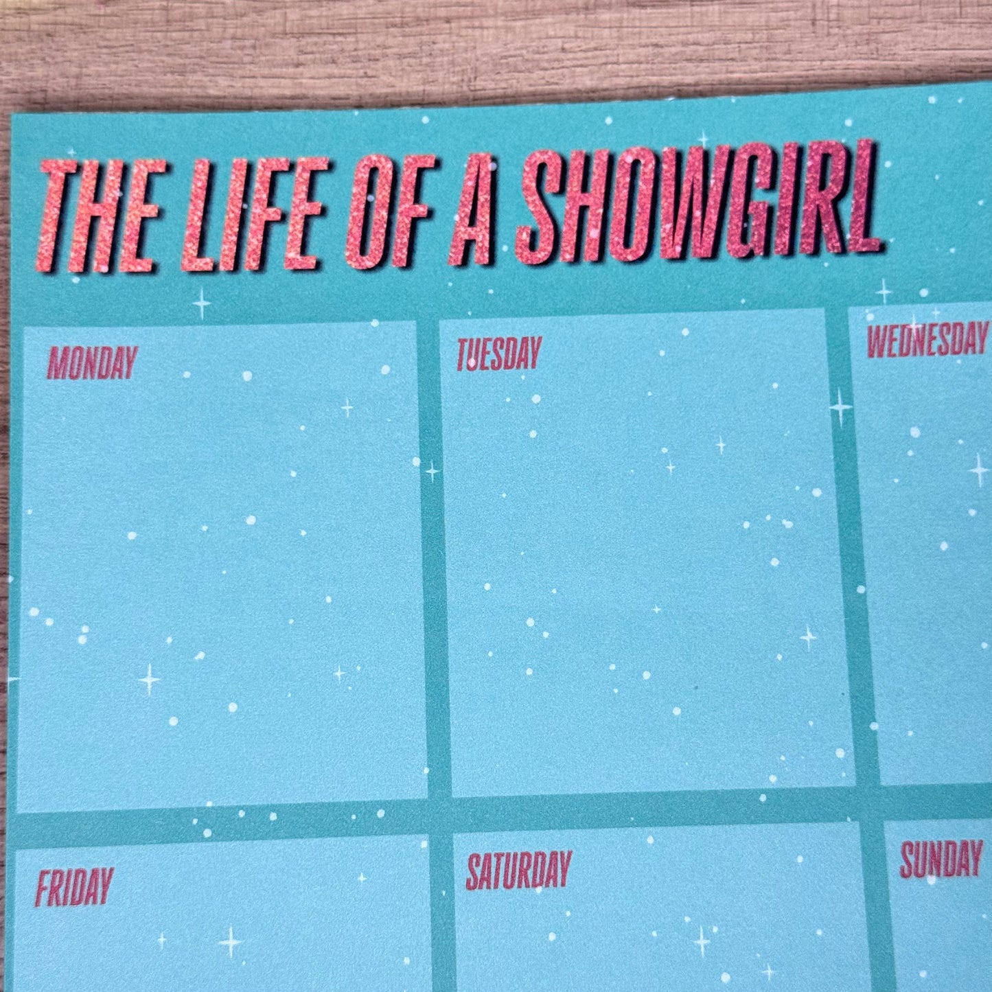 Showgirl Tear-Away Notepad