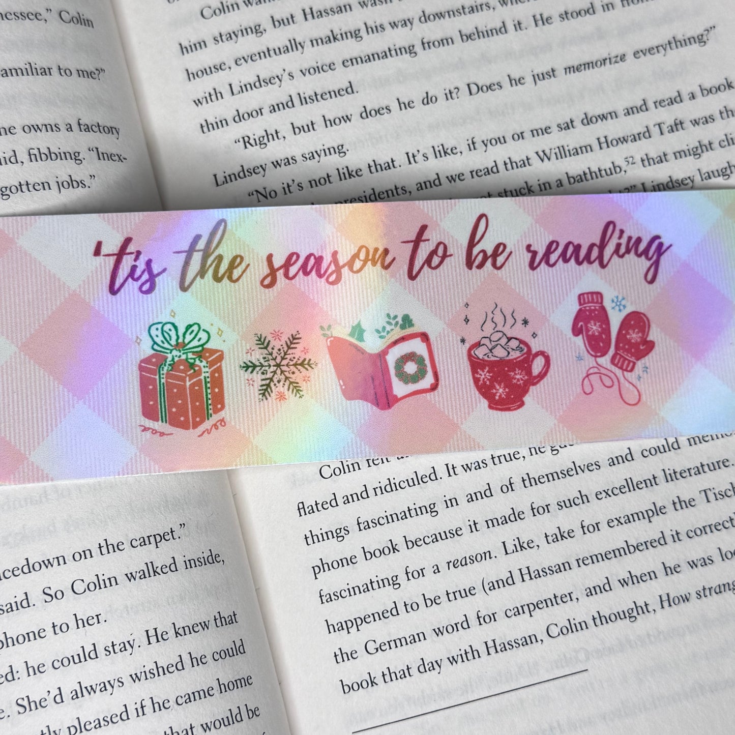 Holographic Bookmarks - Winter/Christmas Vibes