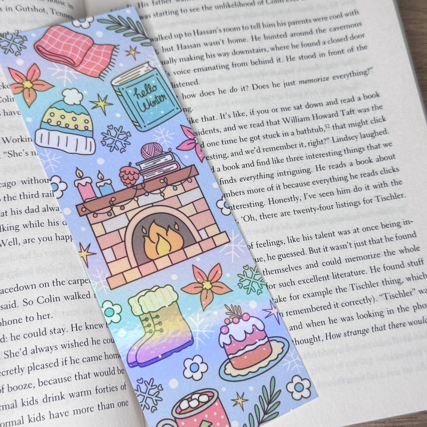 Holographic Bookmarks - Winter Themed