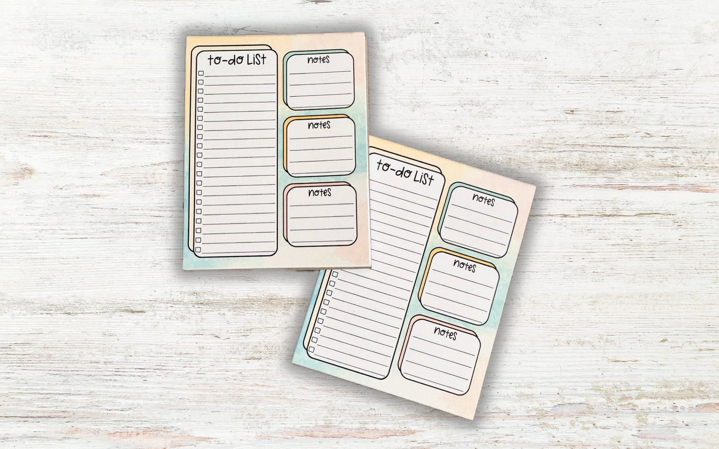 Watercolor To-Do List/Notes