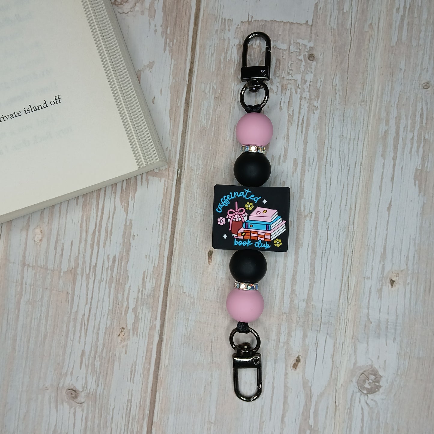 E-Reader/Phone Strap - Caffeinated Book Club (Interchangeable)