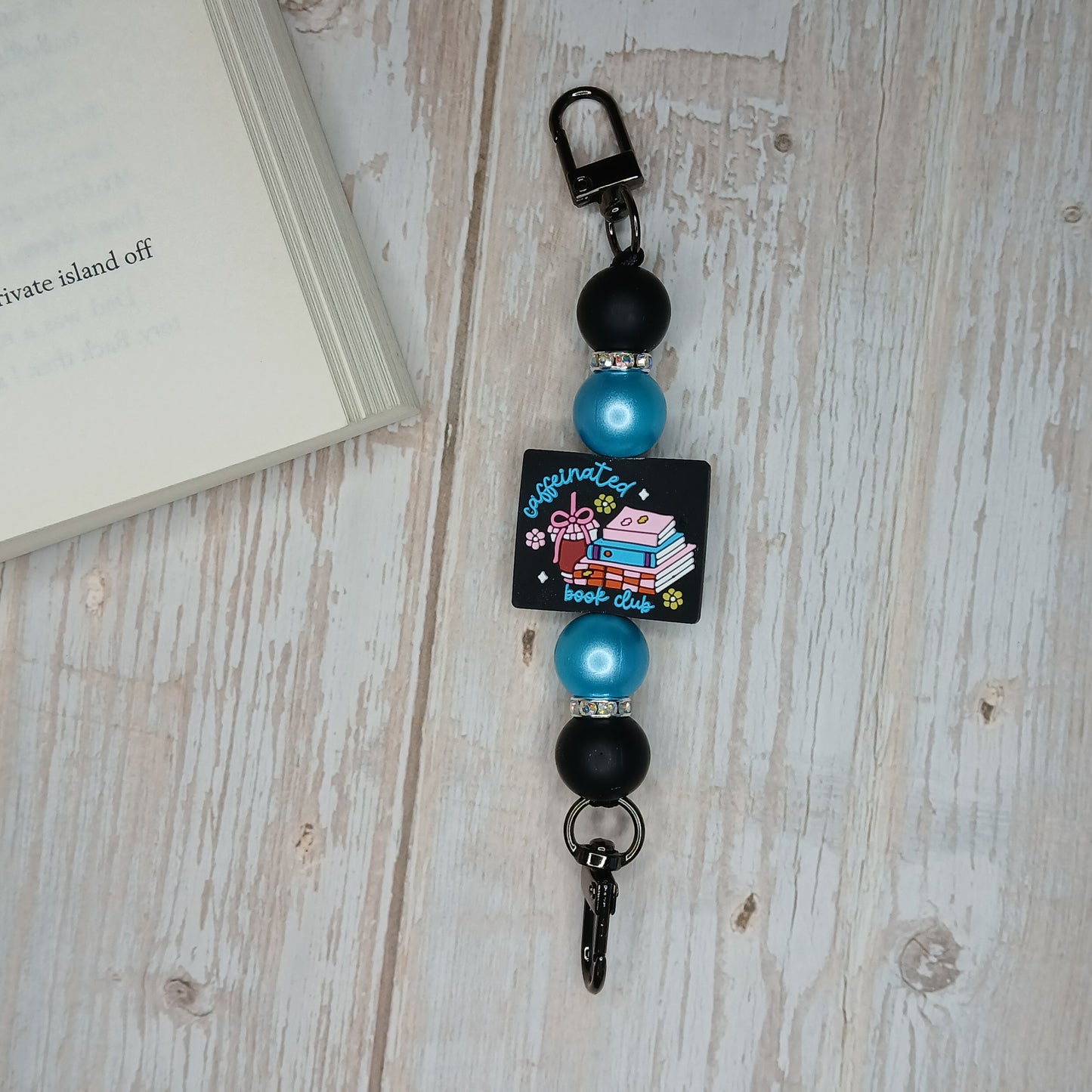 E-Reader/Phone Strap - Caffeinated Book Club (Interchangeable)