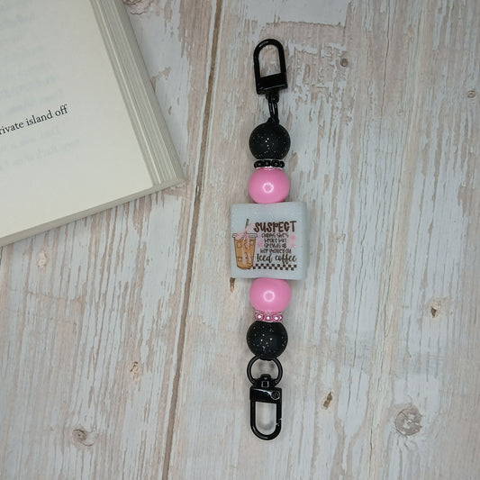 E-Reader/Phone Strap -  Suspect Claims She's Broke - Iced Coffee (Interchangeable)