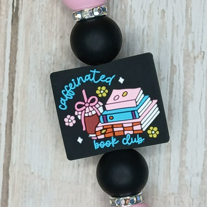 E-Reader/Phone Strap - Caffeinated Book Club (Interchangeable)