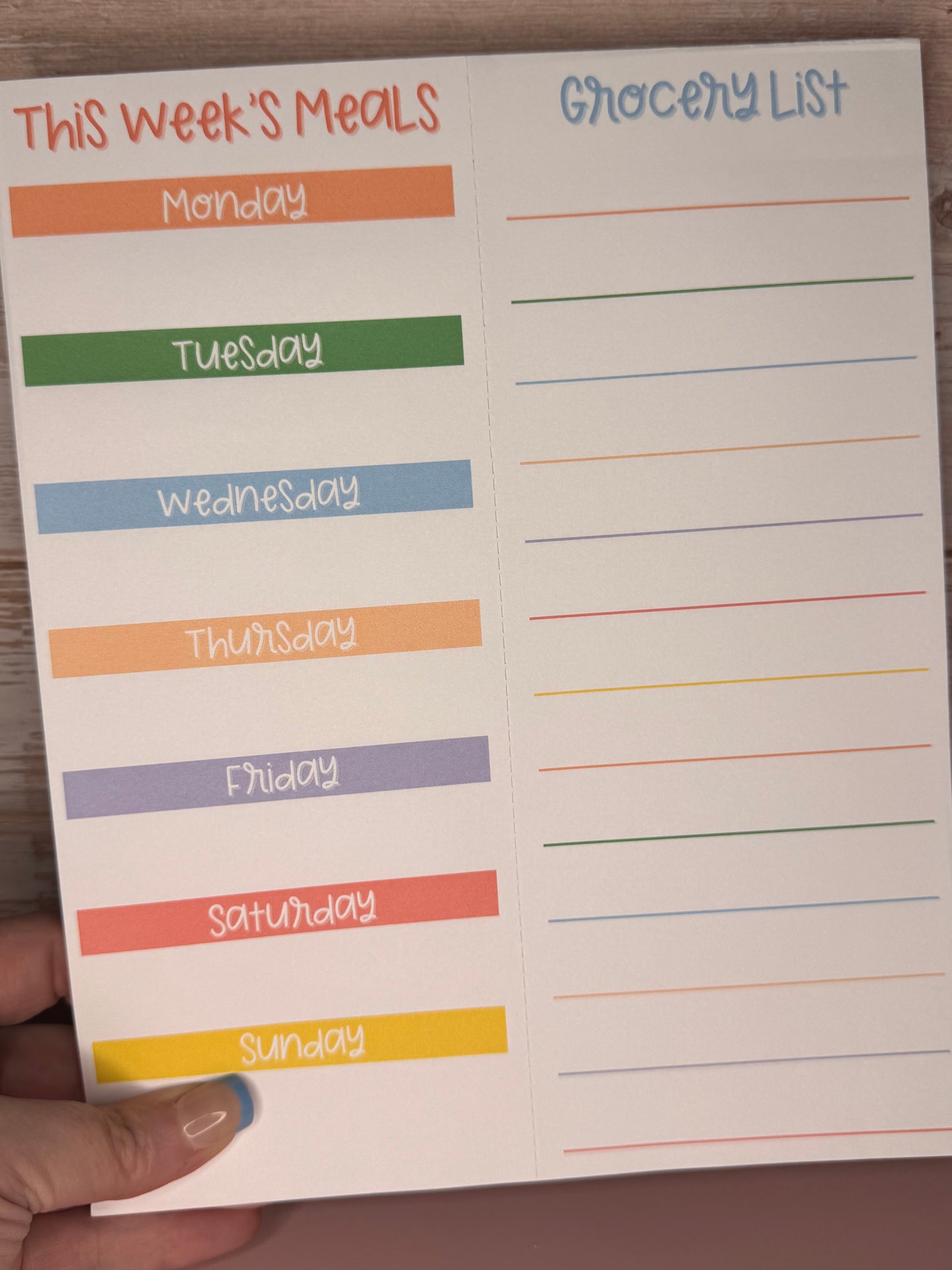 Magnetic Meal Plan Pad