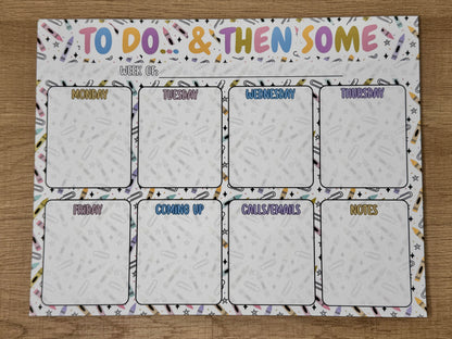 Crayons "To Do" Weekly Desk Notepad