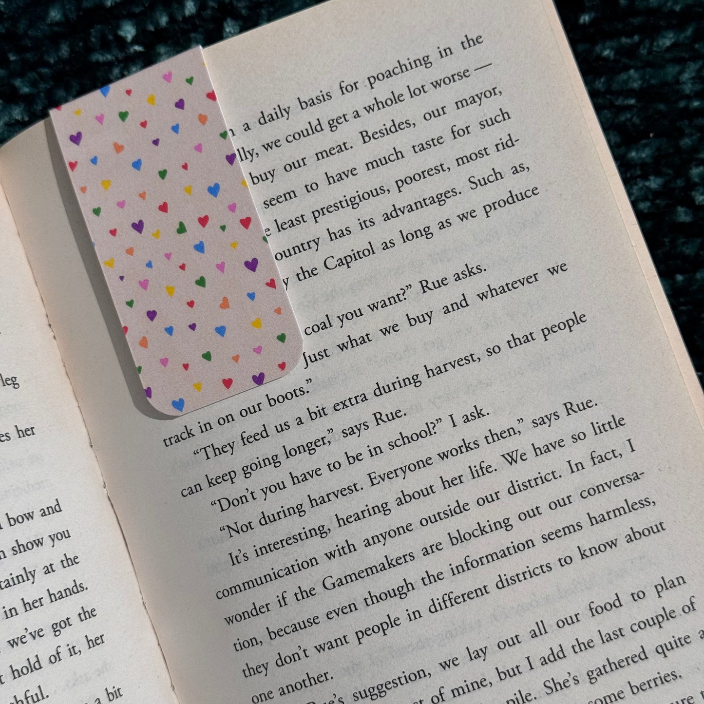 Magnetic Bookmark - Rainbow Hearts
