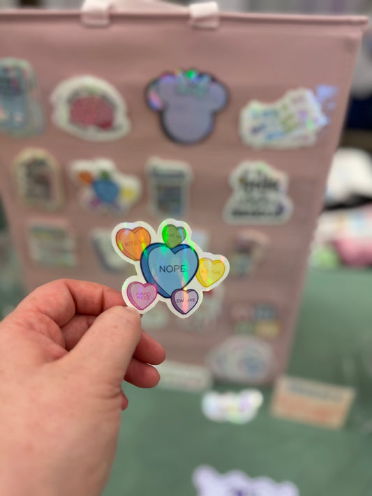 Nope Candy Hearts