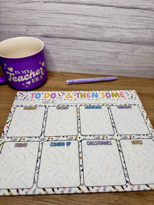 Crayons "To Do" Weekly Desk Notepad