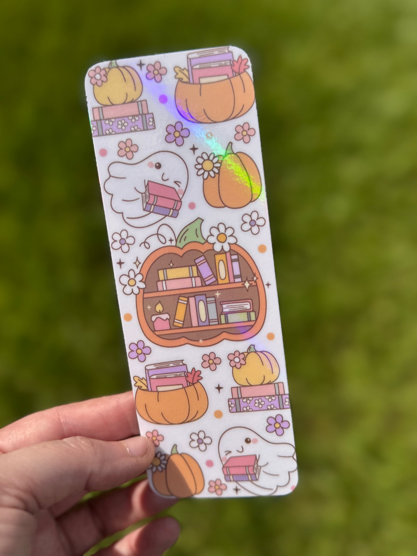 Holographic Bookmarks - Fall Vibes & Halloween