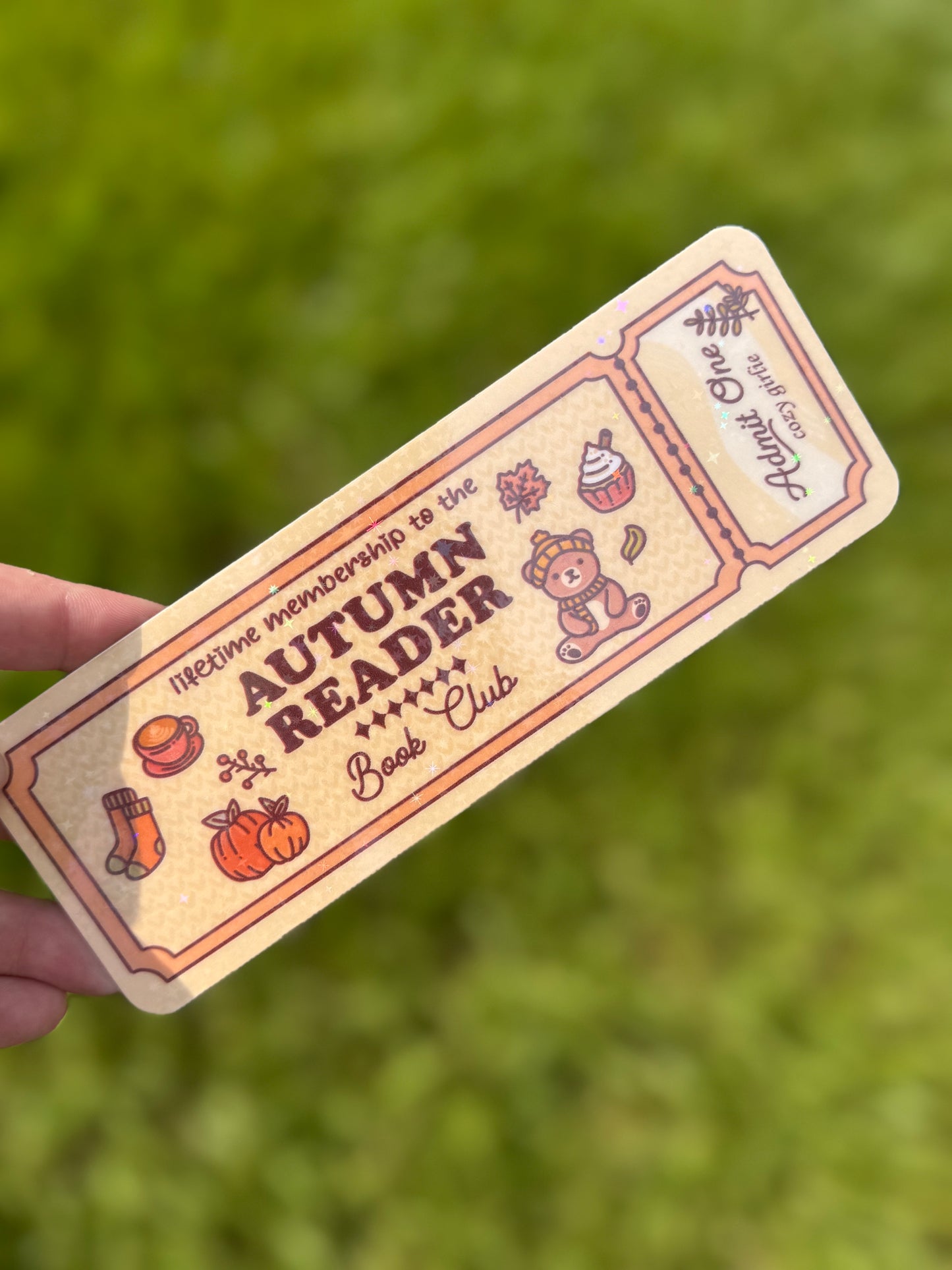 Holographic Bookmarks - Fall Vibes & Halloween