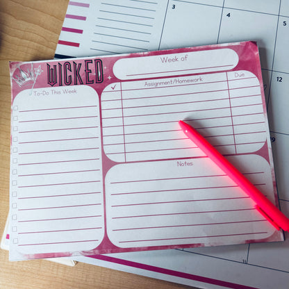 Wicked Inspired Notepad - Customizable Stationery