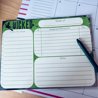 Wicked Inspired Notepad - Customizable Stationery