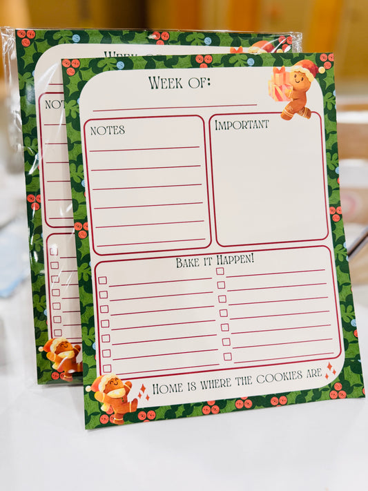 Gingerbread Tear-Away Notepad