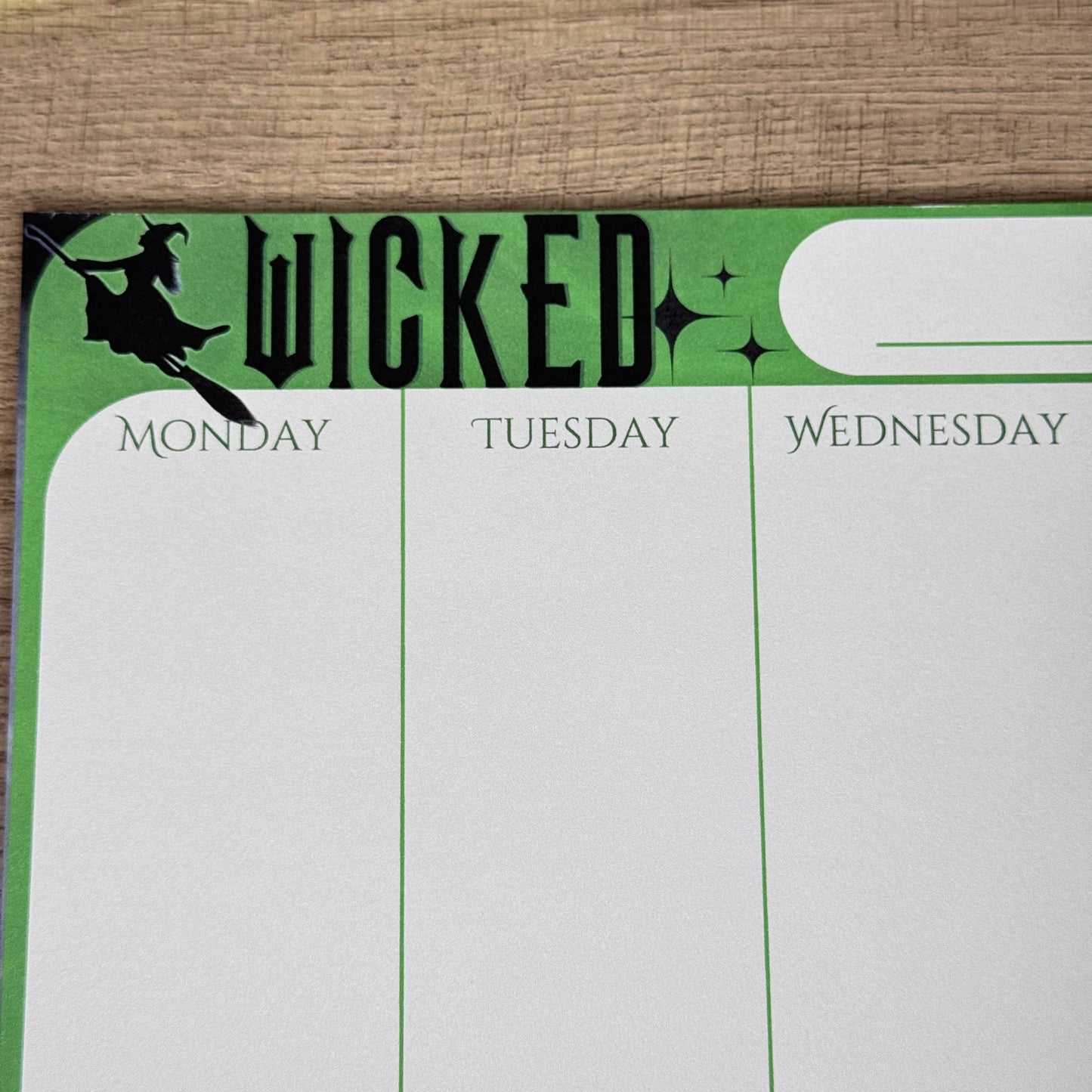 Wicked Inspired Weekly Plan Tear-Away Notepad