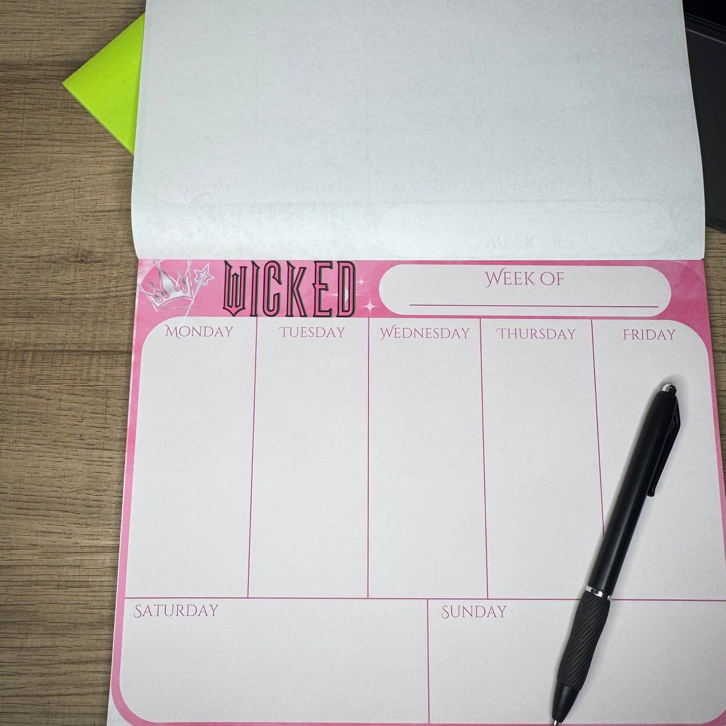 Wicked Inspired Weekly Plan Tear-Away Notepad