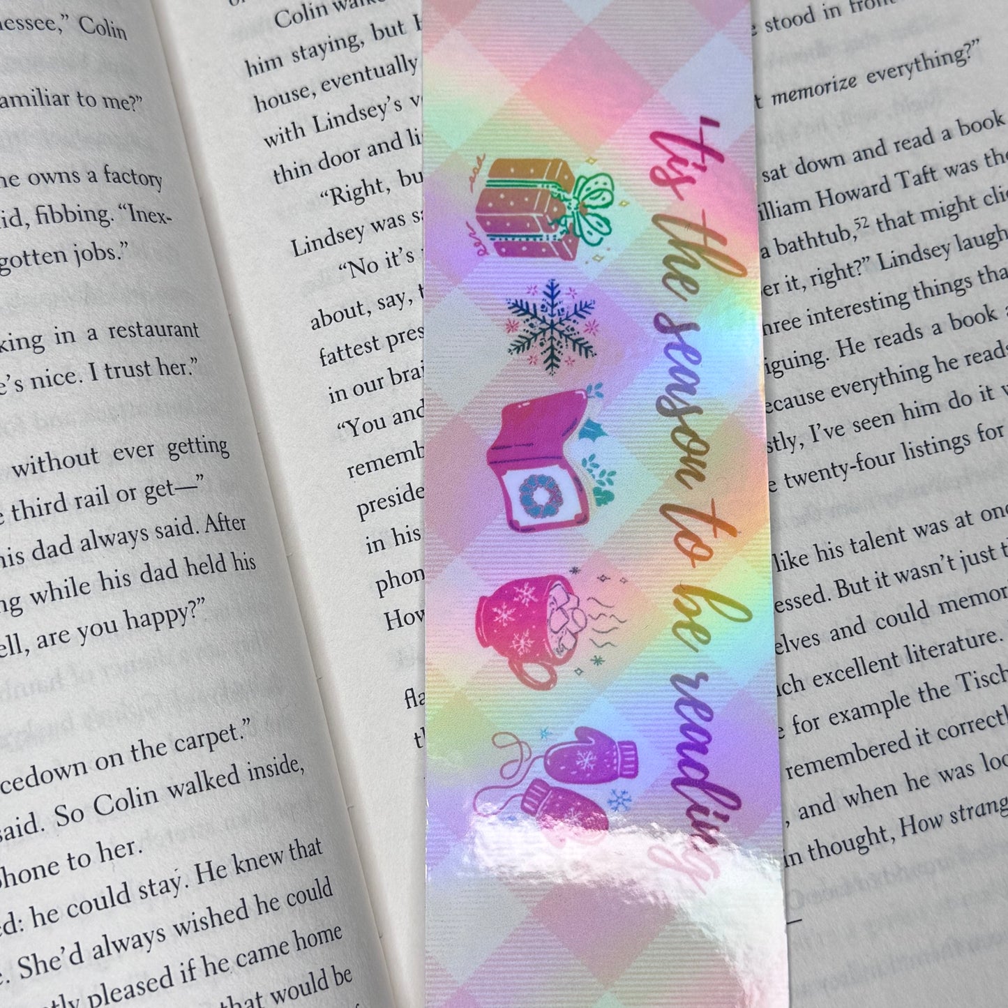 Holographic Bookmarks - Winter/Christmas Vibes