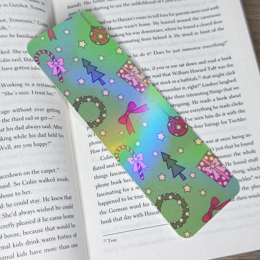 Holographic Bookmarks - Winter/Christmas Themed