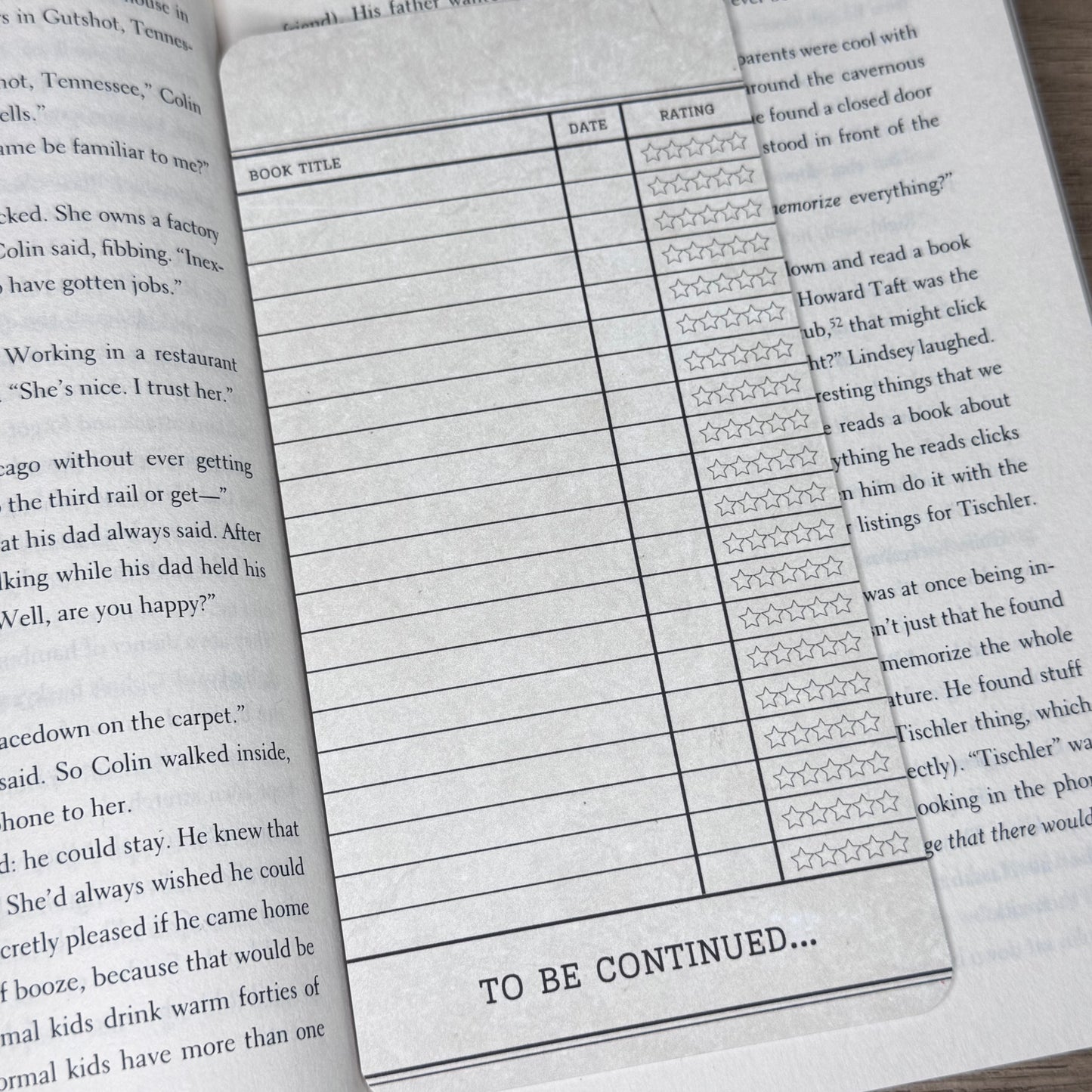 Reading List Bookmark - Book Tracker
