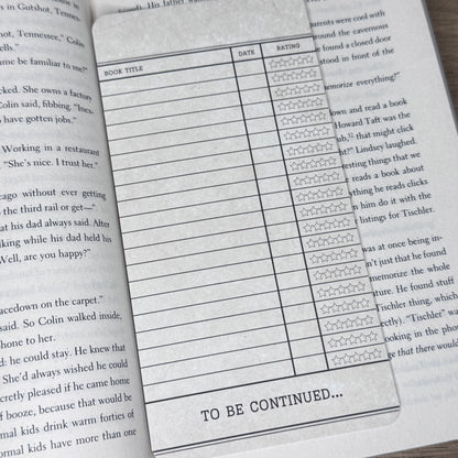 Reading List Bookmark - Book Tracker
