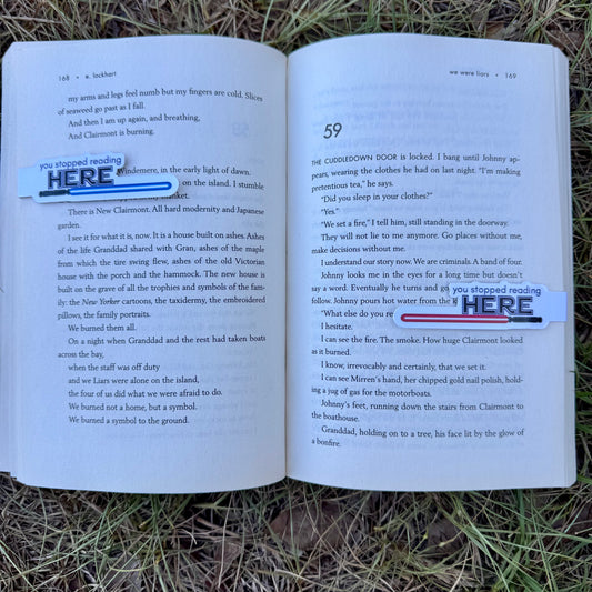 Lightsaber Magnetic Bookmark