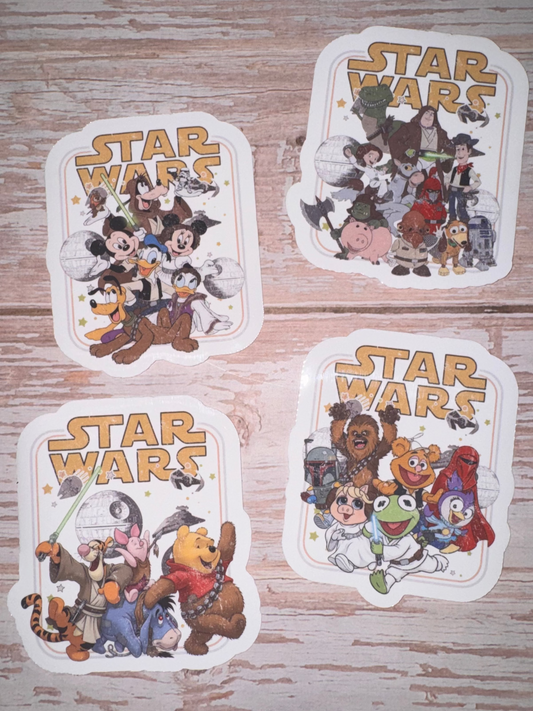Galactic Friend Groups Stickers