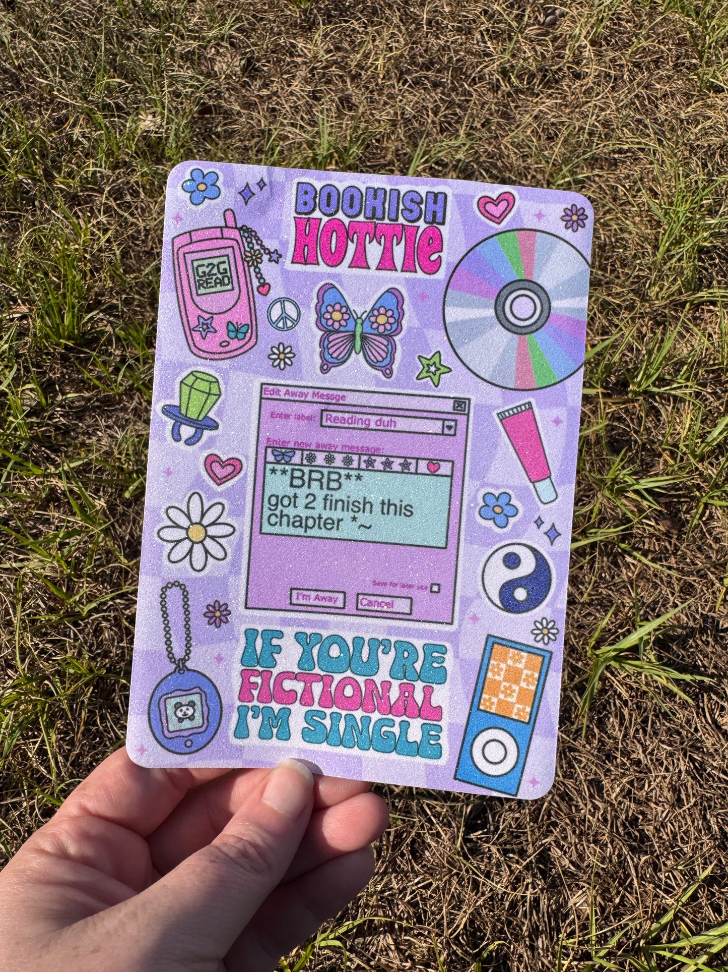 eReader Insert - Bookish Hottie Throwback