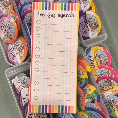 The Gay Agenda Notepad