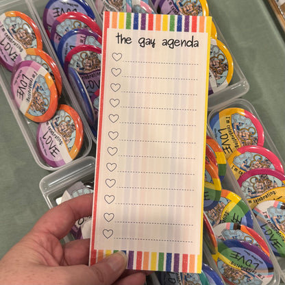 The Gay Agenda Notepad