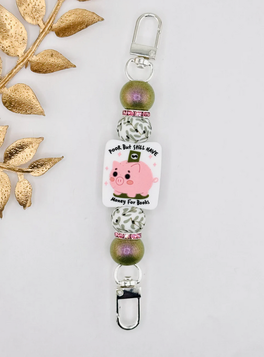 E-Reader/Phone Strap - Poor But Still Have Money For Books (Interchangeable)